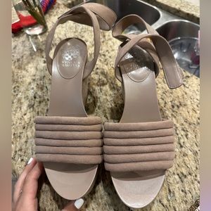 Vince Camuto Tan Wedges